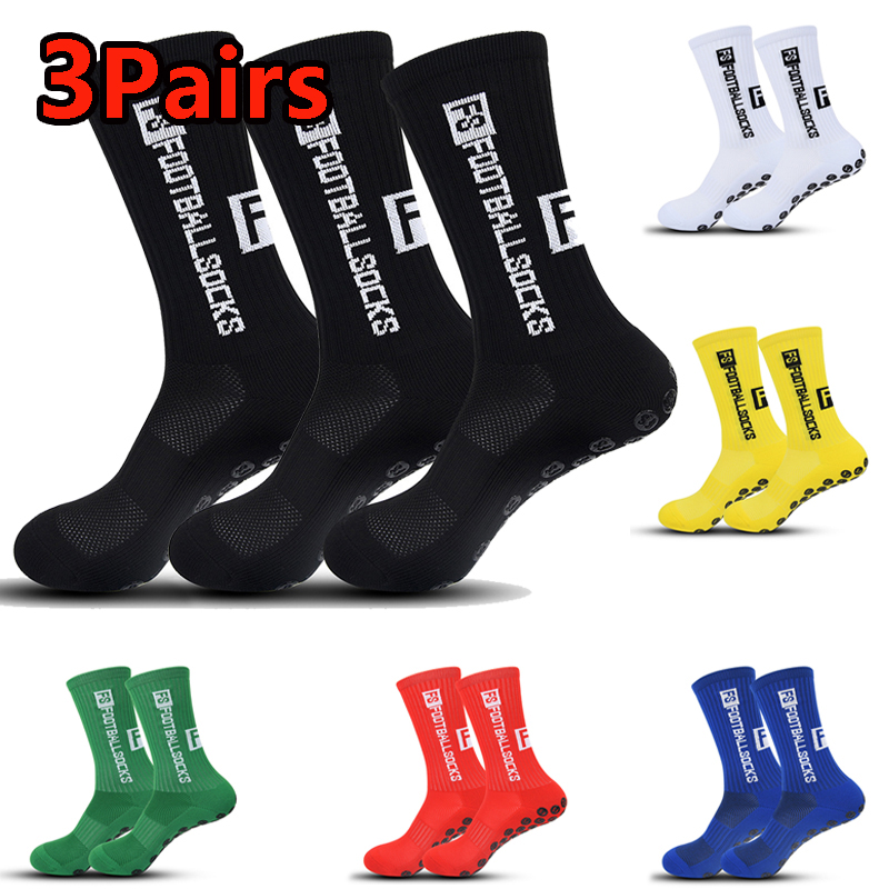 Ankle Support Badminton - 3 pary profesjonalnych antypoślizgowych skarpet piłkarskich