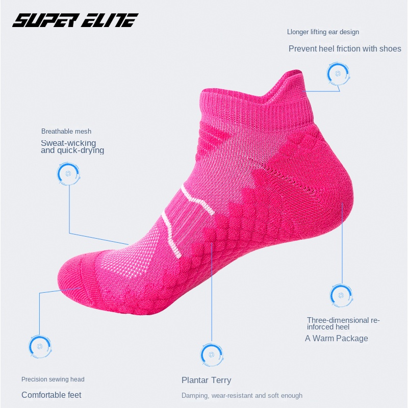Skarpety sportowe męskie, skar – Ankle Support Badminton recenzja i cena